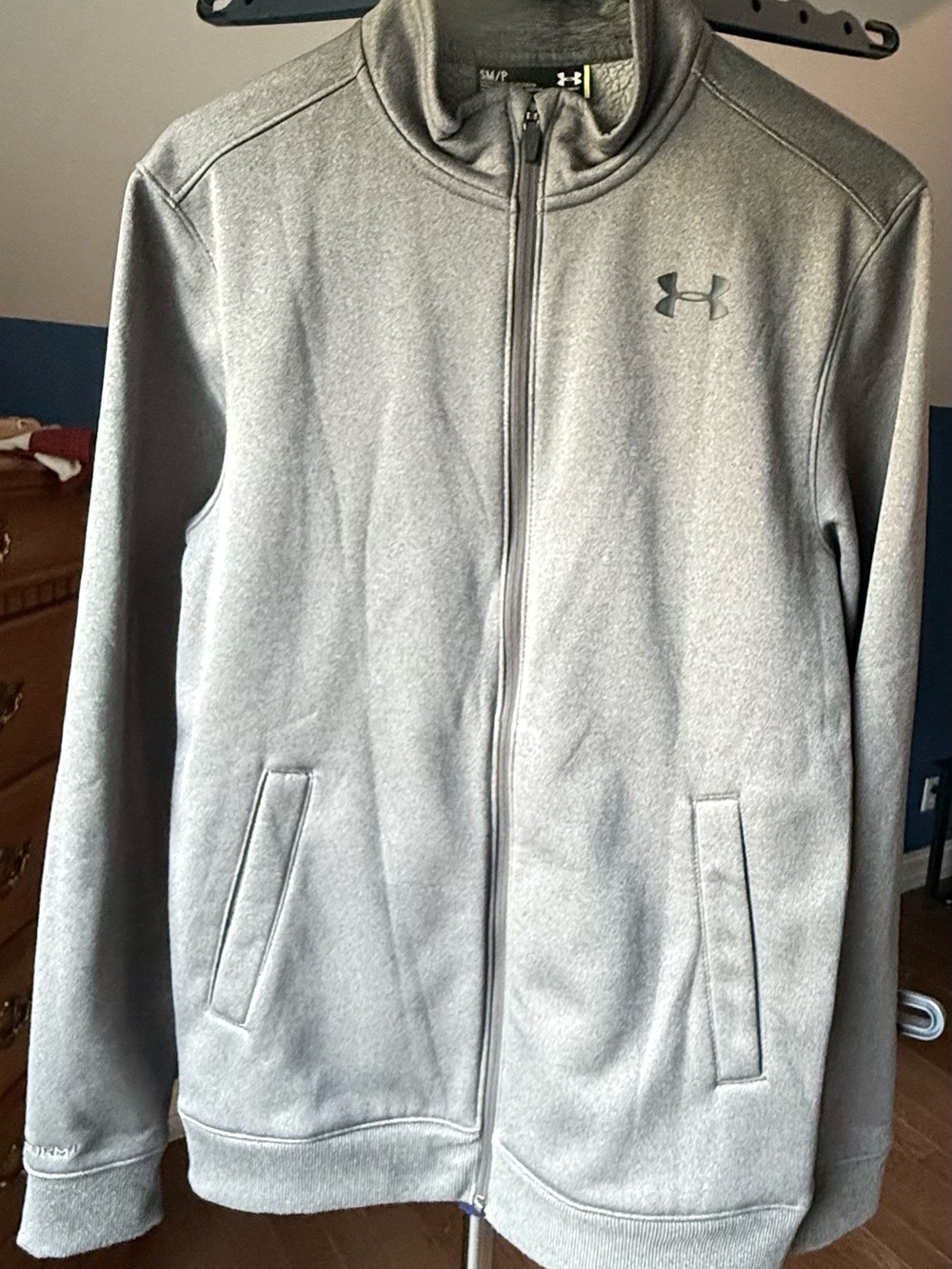 Under Armour ColdGear Storm Gray Full Zip Fleece Jacket Small Men’s